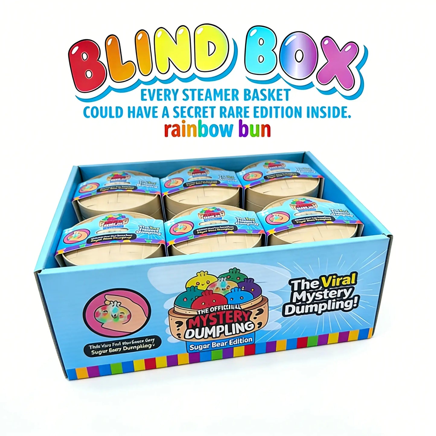 Expressive Large Dumpling Squishy - Blind Box Fidget Toy, Soft TPR Material for Stress Relief, Unboxing Surprise with Random Styles, Ideal for Valentine’s Day and Easter Gifts, Perfect for Children's Gift Exchanges