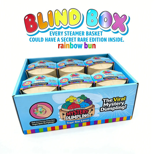 Expressive Large Dumpling Squishy - Blind Box Fidget Toy, Soft TPR Material for Stress Relief, Unboxing Surprise with Random Styles, Ideal for Valentine’s Day and Easter Gifts, Perfect for Children's Gift Exchanges