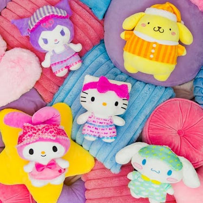 Hello Kitty® and Friends 8-Inch Plush Toy - Officially Licensed Sanrio® Pajama Party Edition for Ages 6 and Up