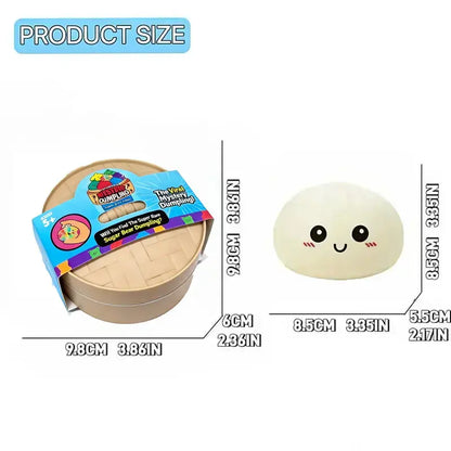 Expressive Large Dumpling Squishy - Blind Box Fidget Toy, Soft TPR Material for Stress Relief, Unboxing Surprise with Random Styles, Ideal for Valentine’s Day and Easter Gifts, Perfect for Children's Gift Exchanges