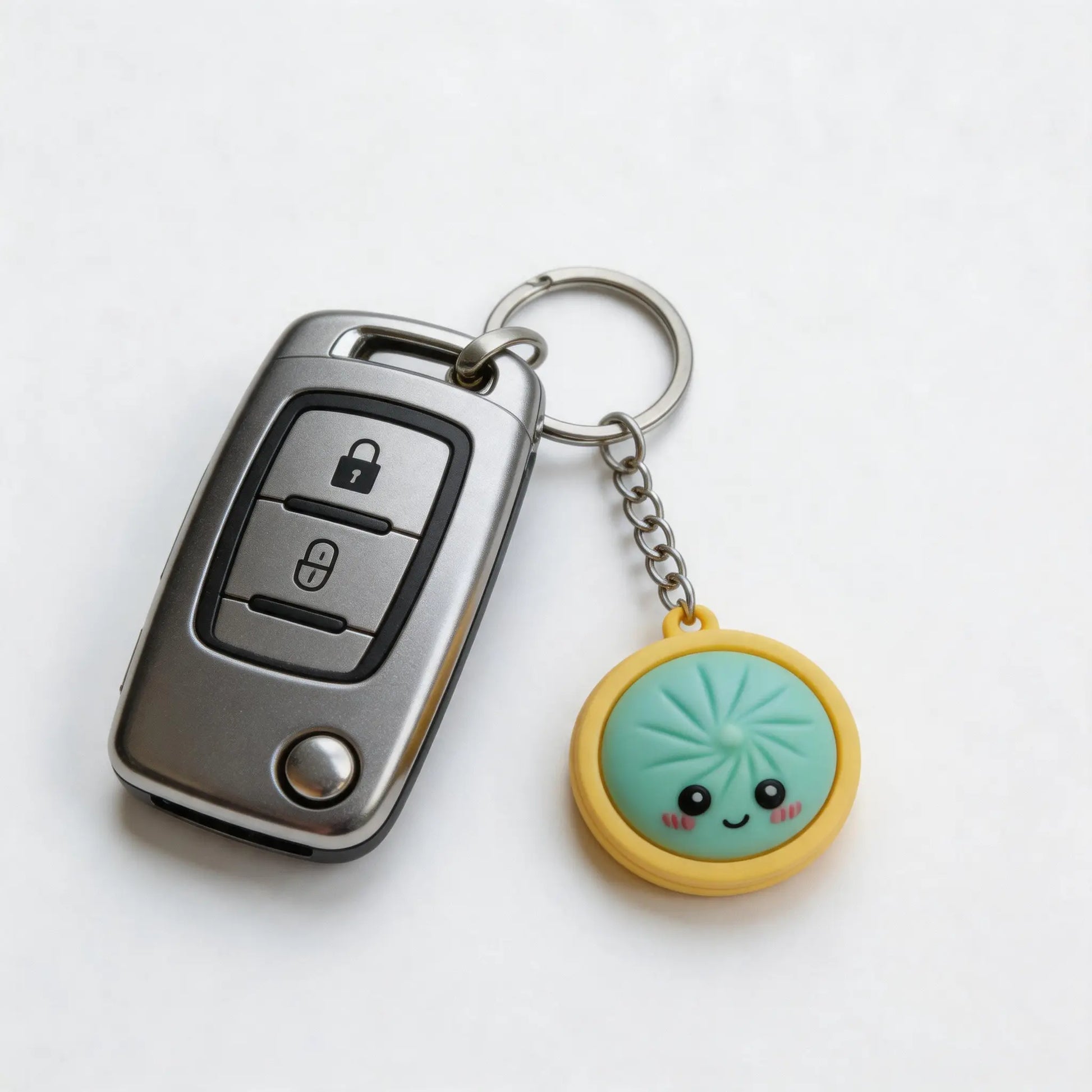 Mini Dumpling Keychain – Charming Cartoon Pendant for Backpacks, Keys, and Bags, Ideal for Kids and Gifts, Soft and Durable Design