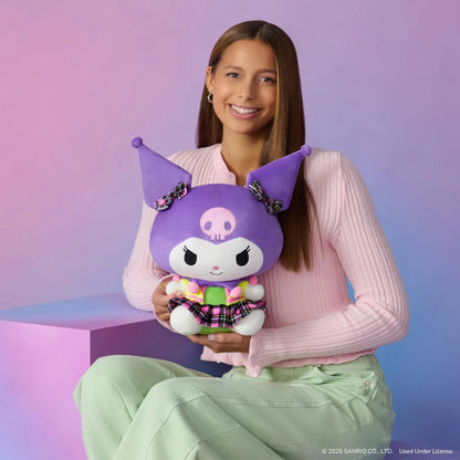 12-Inch Kuromi Neon Plush - Officially Licensed Sanrio Product for Ages 6 and Up