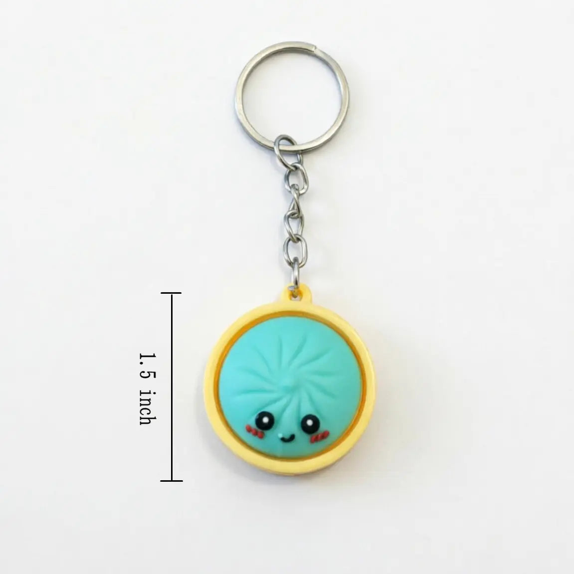 Mini Dumpling Keychain – Charming Cartoon Pendant for Backpacks, Keys, and Bags, Ideal for Kids and Gifts, Soft and Durable Design