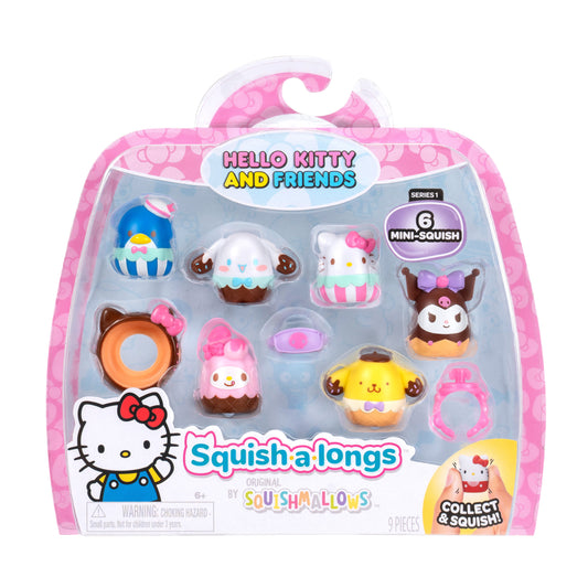 Hello Kitty and Friends Ice Cream Mini-Squish 6-Pack with Accessory