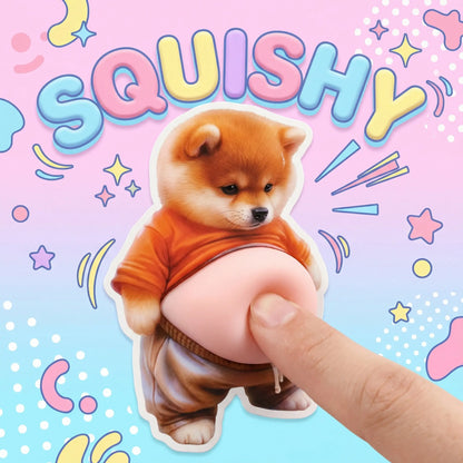 10-Piece Set of 3D Dimensional Cute Dog Stickers - Versatile Decor for Phone Cases, Door Stoppers, and Stress Relief Gifts