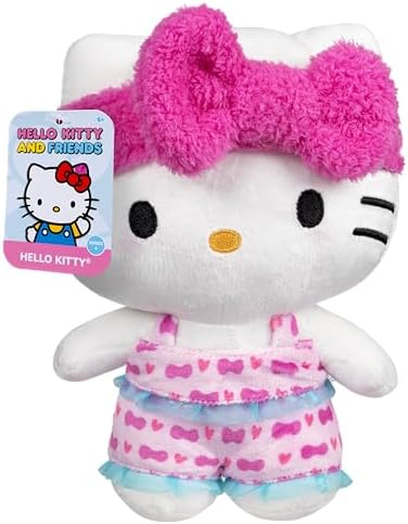 Hello Kitty® and Friends 8-Inch Plush Toy - Officially Licensed Sanrio® Pajama Party Edition for Ages 6 and Up